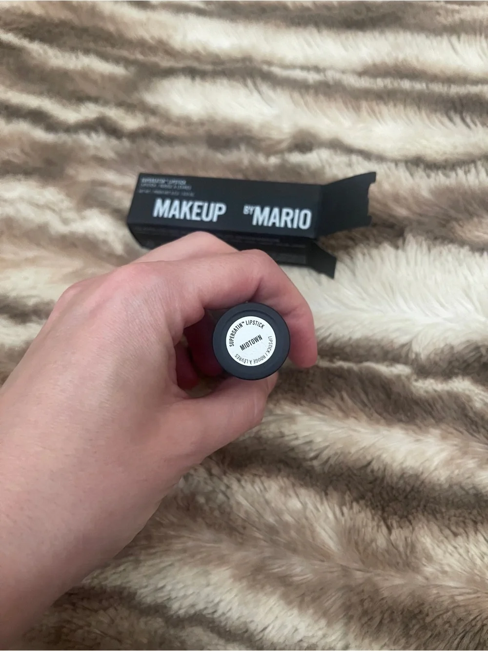 Makeup BY MARIO Super Satin Lipstick in Midtown Light Neutral Pink